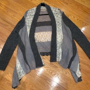 Gray & White Sweater